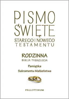 Promocja Rodzinna Biblia Tysiąclecia Pamiątka Sakramentu Małżeństwa.